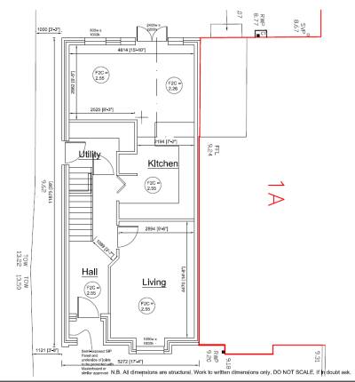 Ground Floor Plan - End of Terrace SIPs Build