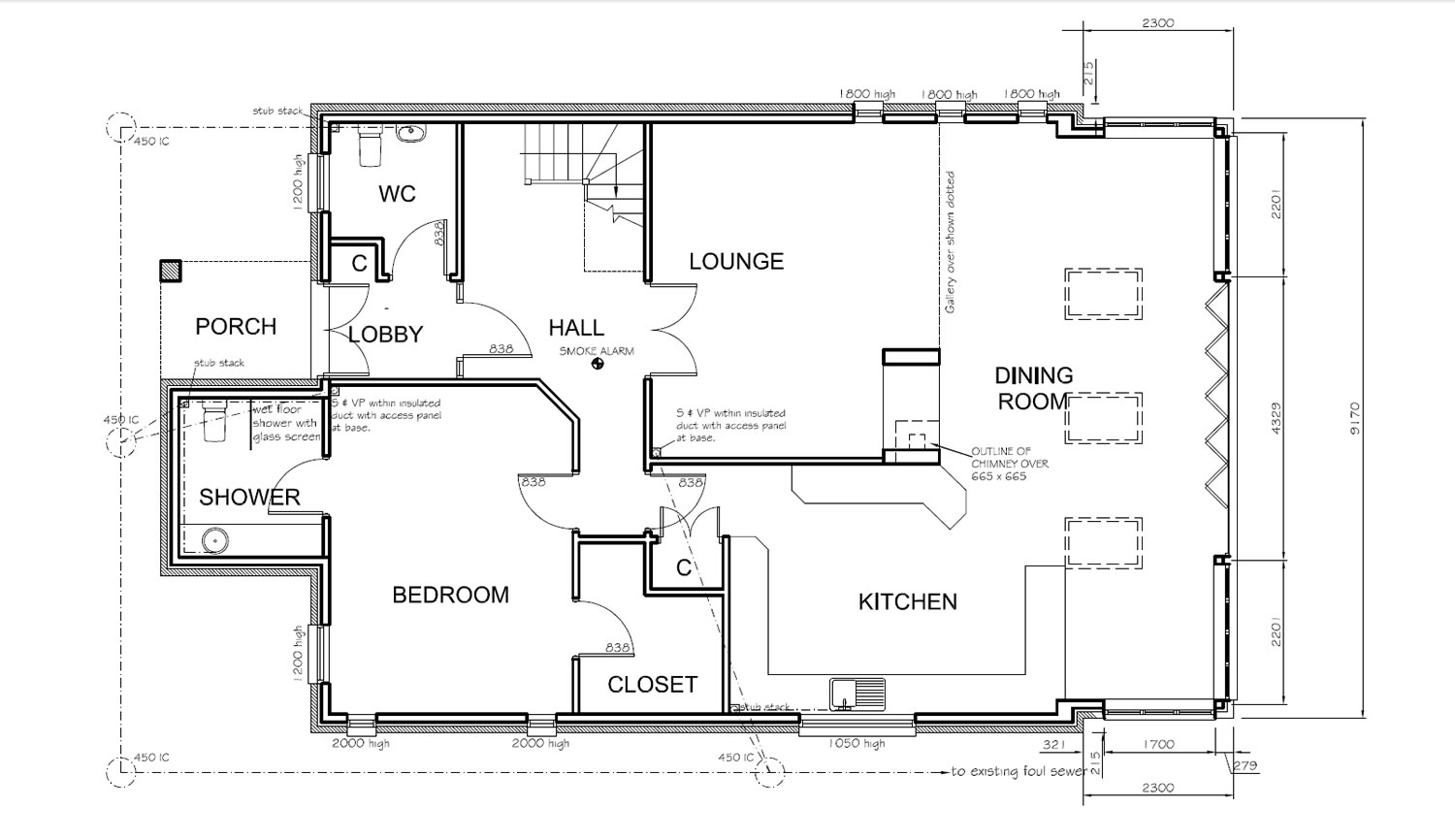 Somerset 4-bedroom Eco friendly Sip house  - Ground Floor Plan