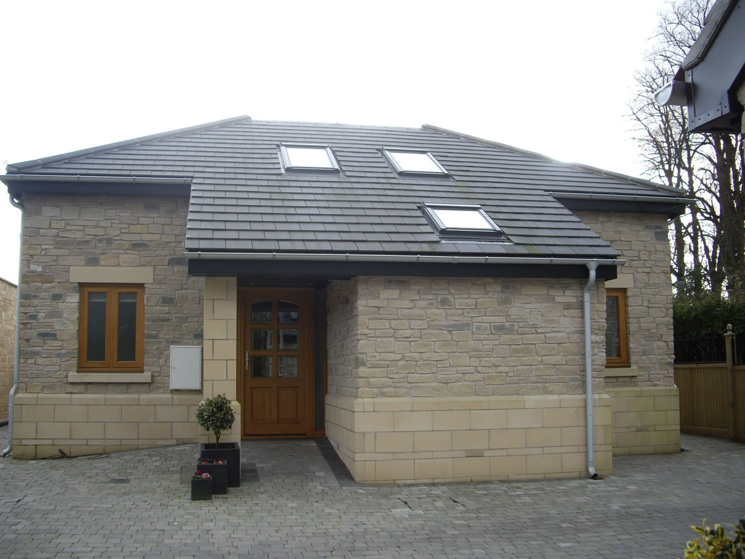 Outside view of the Wilcox 4-bedroom Eco friendly Sip house in Somerset