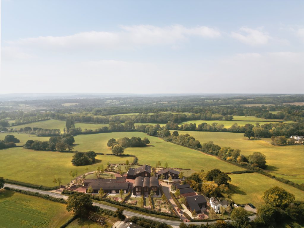 Hartdene Barns Aerial Image