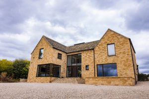 Contemporary Cotswolds self build home constructed using structural insulated panel