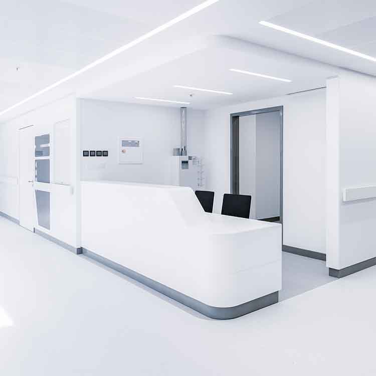 BREEAM rated modular NHS ward built using SIPs antimicrobial cladding