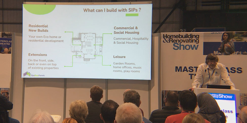 Delivering the Sips Eco Masterclass on “The advantages of building with SIPs”