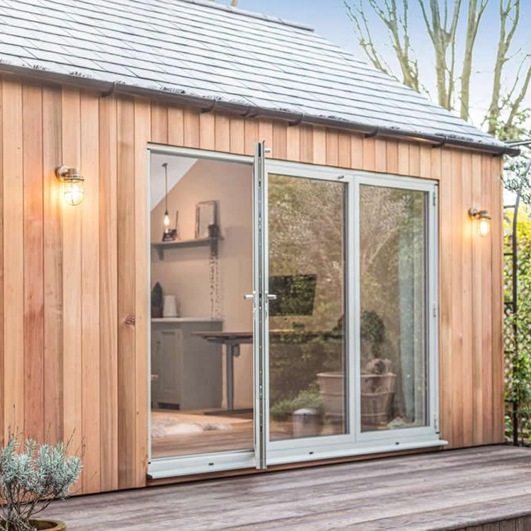 Sips garden office with quality doors for energy efficiency & security